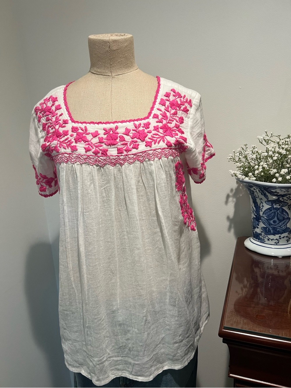 ROBERTA ROLLER RABBIT Smocked Top, size XS